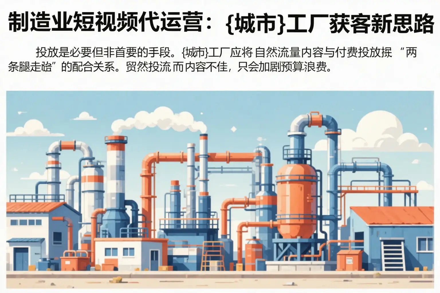 制造业短视频代运营：胶州工厂获客新思路
